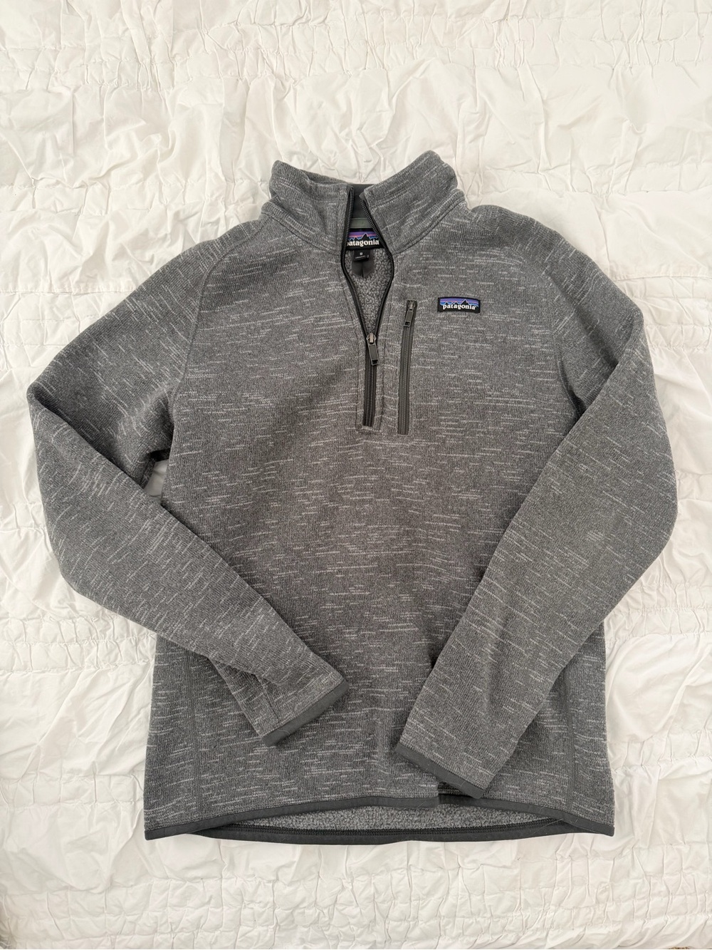 Patagonia Men’s Gray Half-Zip Sweater Pullover M